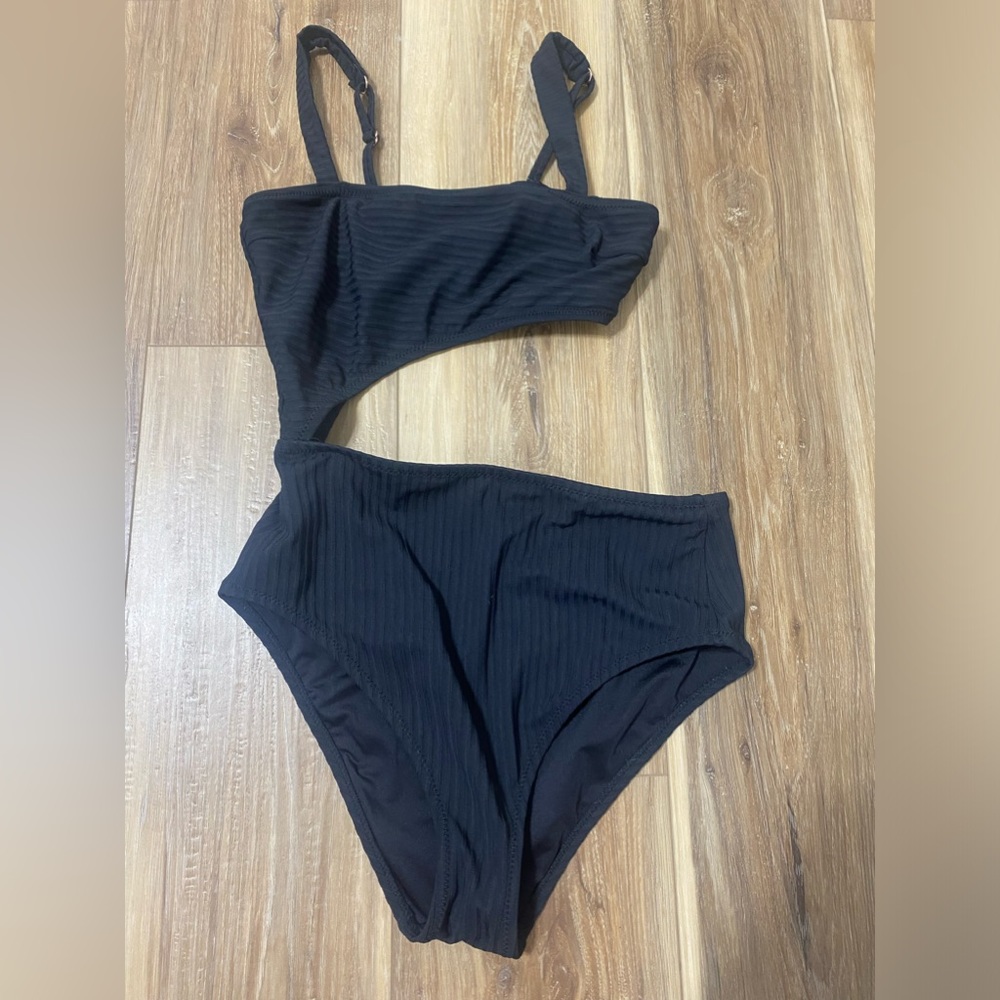 Black one piece bathing suit from shade and shore